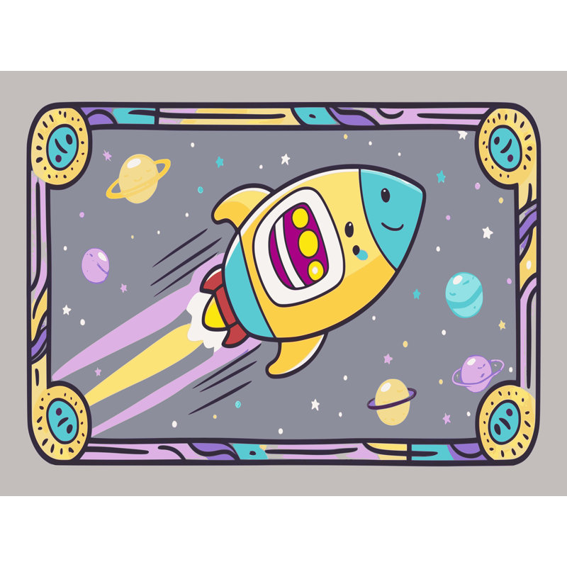 Tapis pour enfant East Urban Home, Rectangulaire 2 pi x 3 pi