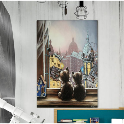 « romantiques », reproduction de peinture à l’huile sur toile tendue