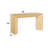 Harold Natural Oak Finish Sofa Table