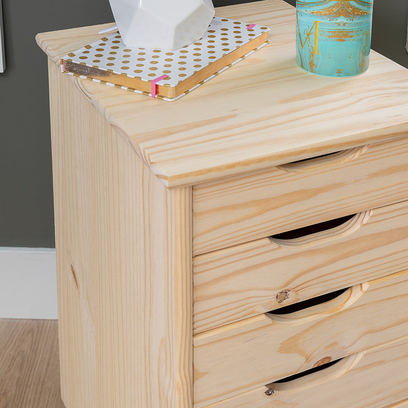 Chariot de rangement à 6 tiroirs Carrena, Beige