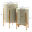 Ensemble de cache-pots en métal