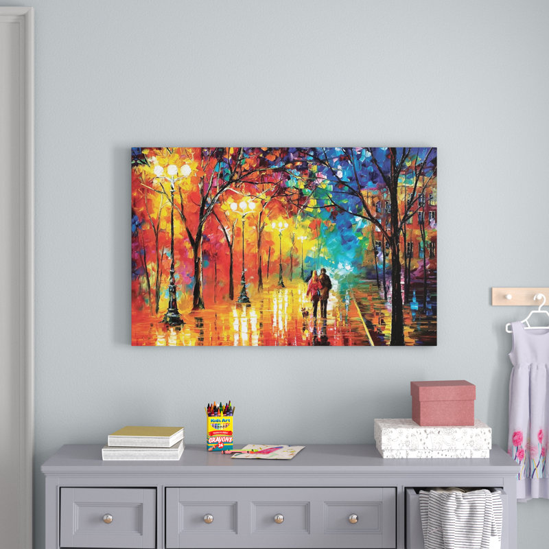 Romantic Evening by Leonid Afremov - Wrapped Canvas Print, 101.6 cm H x 66.04 cm W x 3.175 cm D