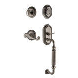 Newport Handleset with Single Cylinder Deadbolt and Newport Door Lever and Newport Rosette