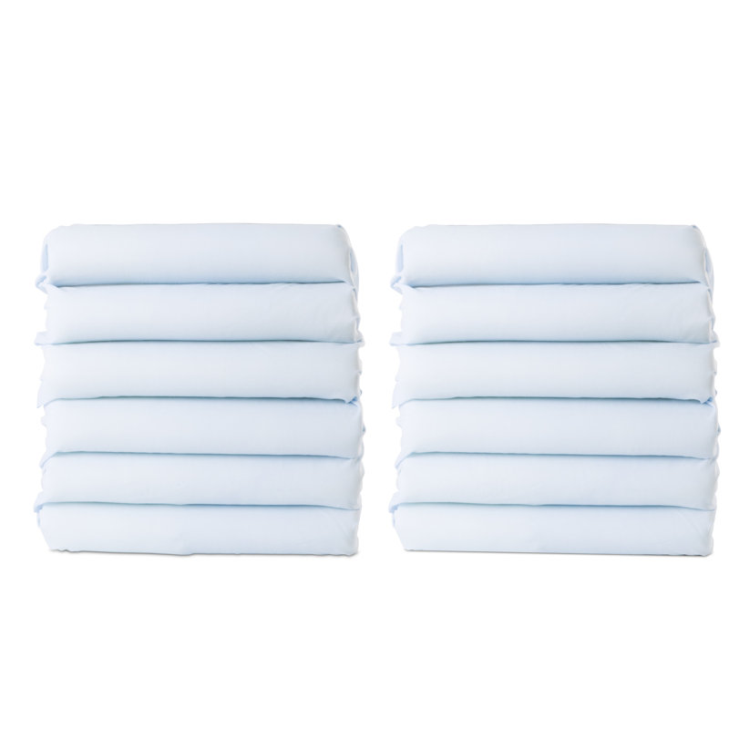 Drap de lit Podz ™ CozyFit ™, 22 po x 50 po, Bleu Gingham