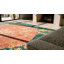 Tapis rectangulaire corail en laine noué à la main Art déco des années 1920