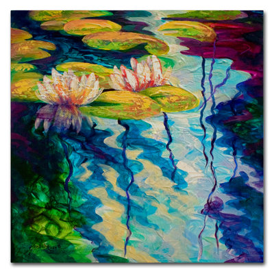 'Lily Pond I' Print on Wrapped Canvas