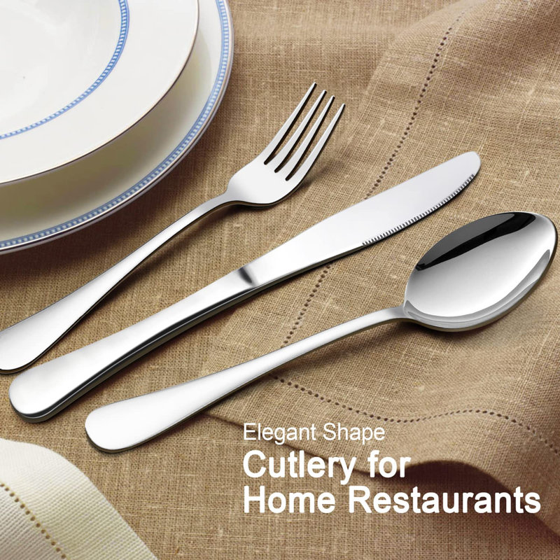 Lark Manor™ 48-Piece Stainless Steel Flatware Set Service for 8
