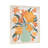 Cole and Grey Canvas Floral Orange Living Room Framed Wall Art with Green Leaves and Vase-813844498