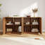 Buffet à 2 portes avec tablette réglable, armoire de rangement de 31,5 po de largeur avec anti-basculement