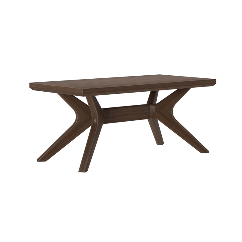 Muhsina Cross-Leg Coffee Table, Walnut
