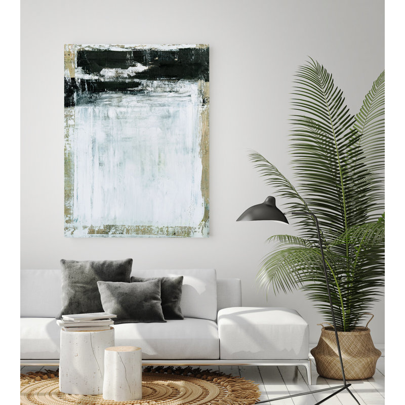 Abstract Print by John Beard, Black Framed Canvas, 31.5" H x 25.5" W x 1.75" D