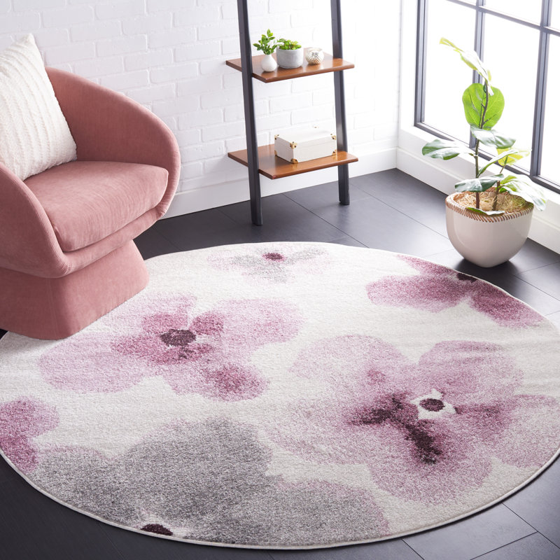 Adirondack Performance Floral Rug, Round 6'