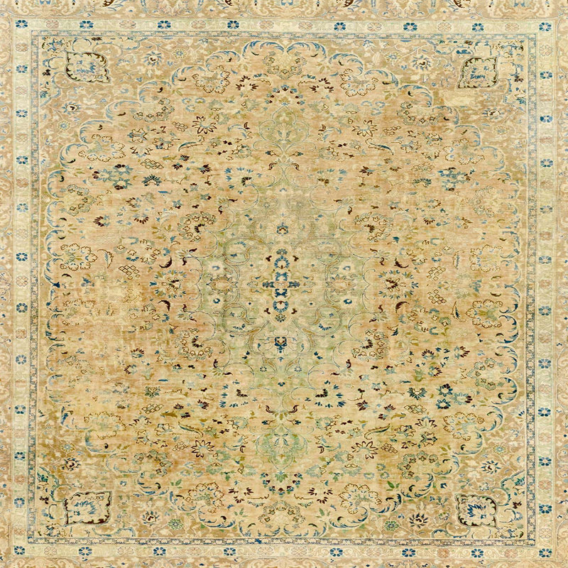 Abstract Indoor Rug, Square 8'