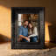 Cadre photo raffiné 1 pièce 5 "x 7" noir pour décoration de chambre à coucher
