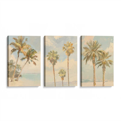 Ensemble de 3 imprimés Coastal Palms