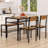 4 - Person Four Leg Dining Set With Chairs and Bench, Rectangular Kitchen Table Set For 4, Farmhouse Breakfast Table Set With Storage Shelf For Small Space-501642063