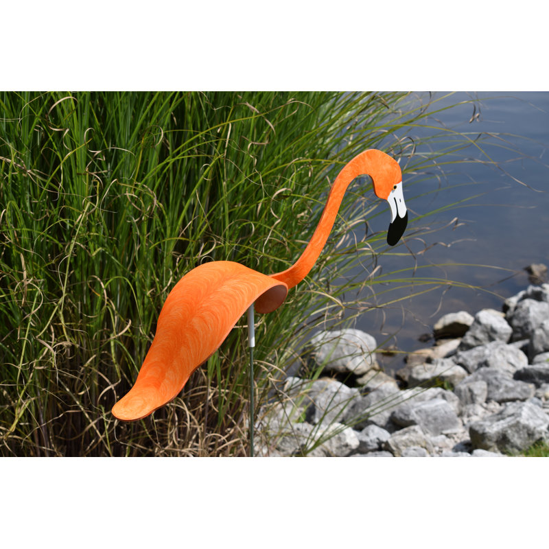 Art de jardin Emersyn Kelly Flamingo, Orange