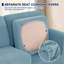Stretch Separate Box Cushion Armchair Slipcover-1446600097