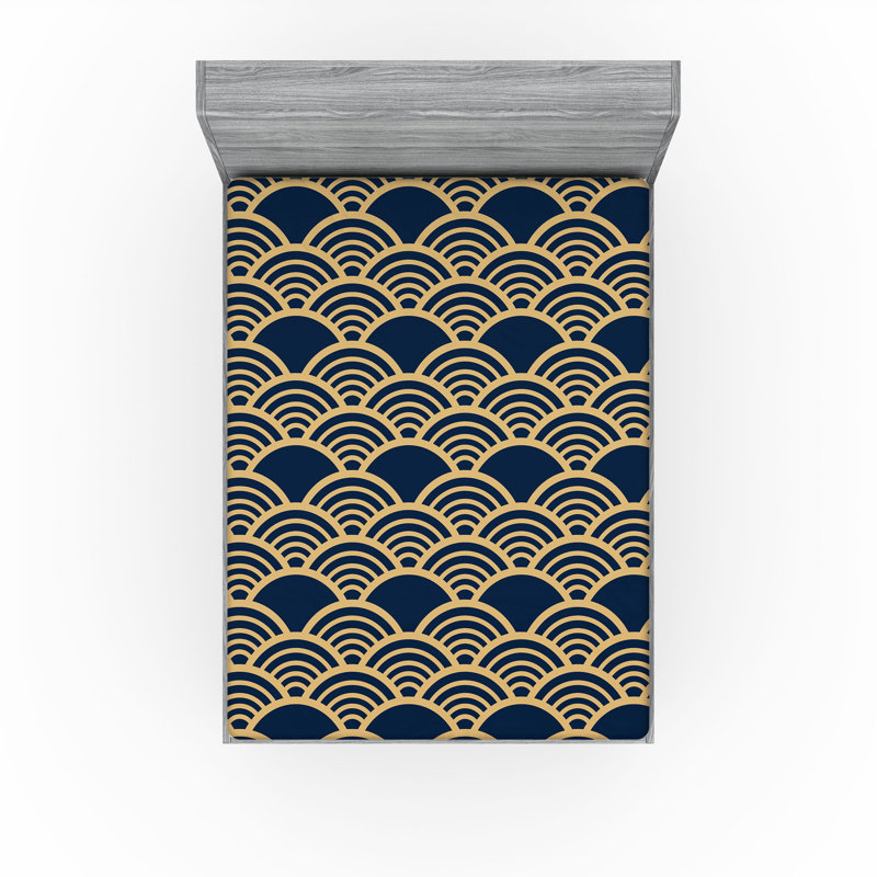 Drap-housse asiatique Ambesonne, Drap-housse de taille très grand