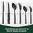 72-Piece Stainless Steel Flatware Set Service for 12