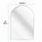 Metal Framed Arched Bathrrom Mirror For Wall-648013027-648013029