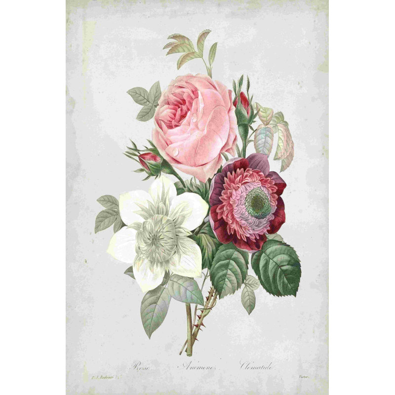 Redoute Bouquet IV, L 12 po x H 18 po