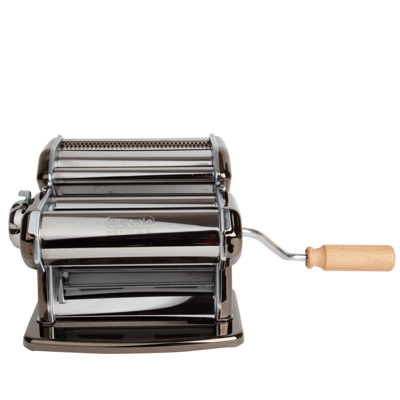CucinaPro Manual Pasta Maker, Silver/Black