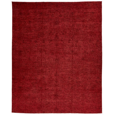 11x15 Red and Rust Modern Contemporary Rug
