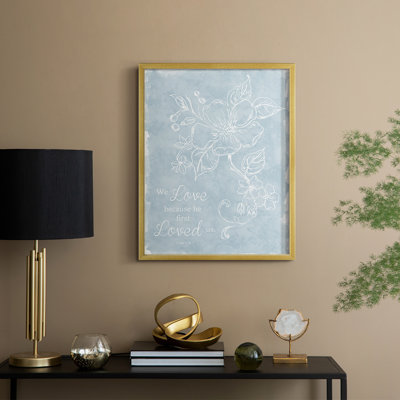 Loved Us First Framed Print - Solid Wood
