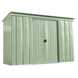 10 ft. W x 4 ft. D Galvanized Steel Horizontal Storage Shed