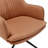 Krishaang Faux Leather Swivel Armchair-439816683