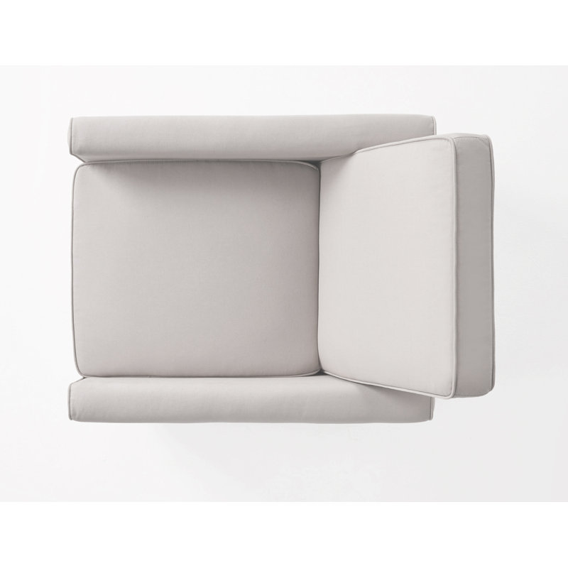 Fauteuil club inclinable Cantalupo l 26,75 po, Polyester gris