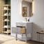 Meuble-lavabo simple 24 po avec comptoir en céramique Vicini-94088325