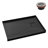 48 in. x 32 in. Alcove Acrylic Shower Base in Glossy Black With Right Drain, Drain Included-115222736