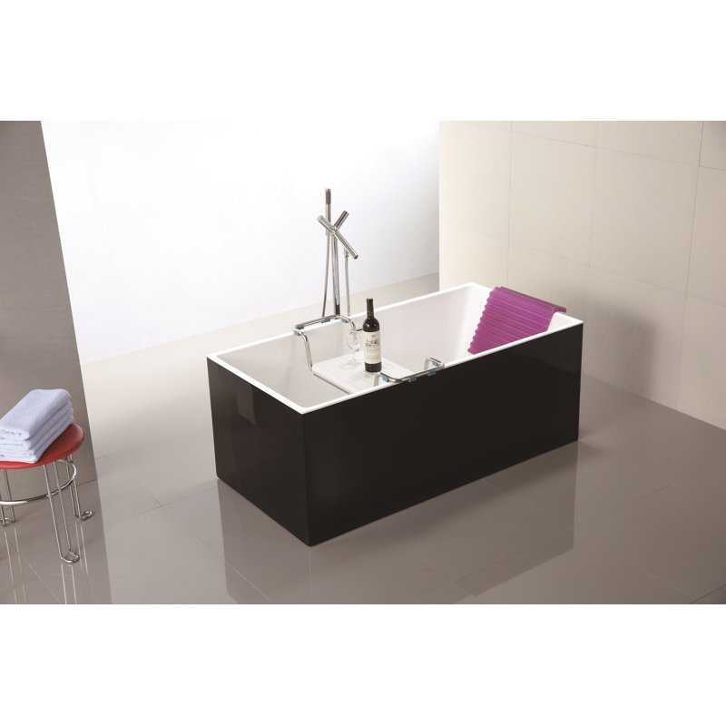 Toulouse 59.1'' x 29.5'' Soaking Acrylic Bathtub
