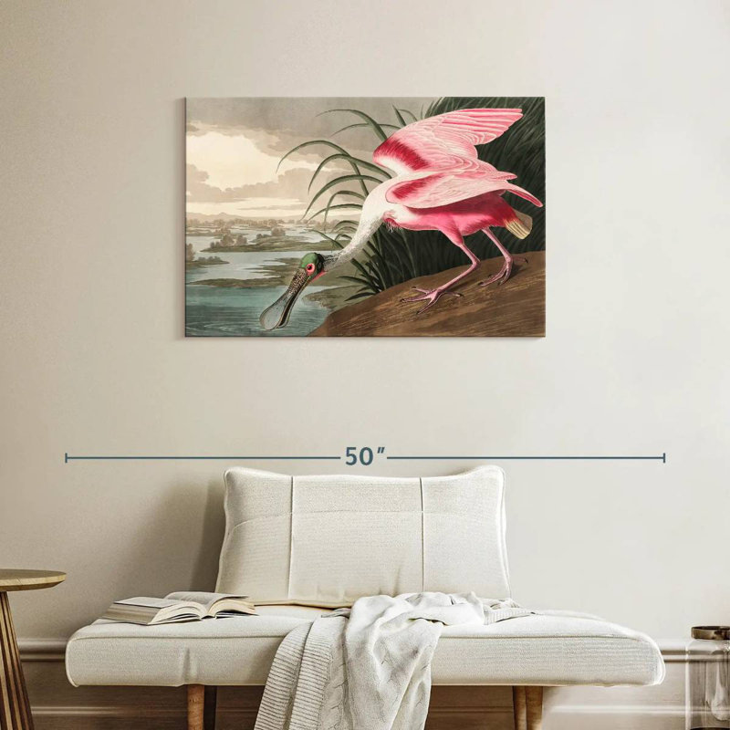 Brampt Roseate Spoonbill, 24" H x 36" W