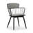 Isay 18.5'' H Fabric Upholstered Armchair