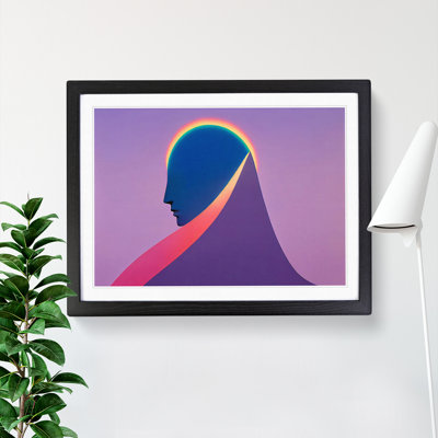 Rainbow Woman Abstract - Single Picture Frame Print