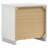 White High Gloss 2-Drawer Nightstand