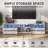 86.6" Modern White Led Tv Stand, Media Console For Tvs Up To 75"-2002405761