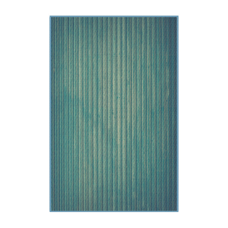 Tapis rayé vert mer Sasser, Rectangle 6 pi x 9 pi