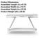 Console moderne en chrome blanc