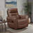 Jonas 36" Modern & Contemporary Swivel Glider Recliner - Leather Swivel Recliner with supportive high-density foam, 360-degree swivel, and gentle gliding motion.-1929591950