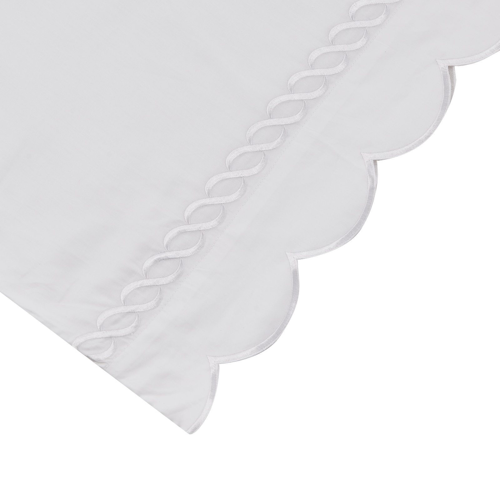 Rei Cotton Pillowcase, 2 King Pillowcases, White