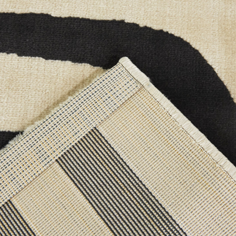 Rectangle Brandun Geometric Machine Woven Polypropylene Area Rug, Rectangle 5'3" x 7'
