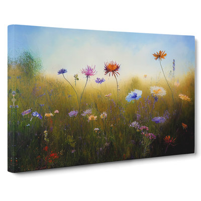 Stunning Wildflowers Floral - Wrapped Canvas Print