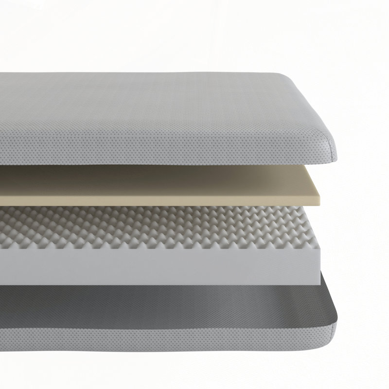 Grand matelas à mémoire de forme simple en mousse à mémoire de forme de 5 pouces pour enfants, lits superposés et peu encombrant avec un soutien réactif.