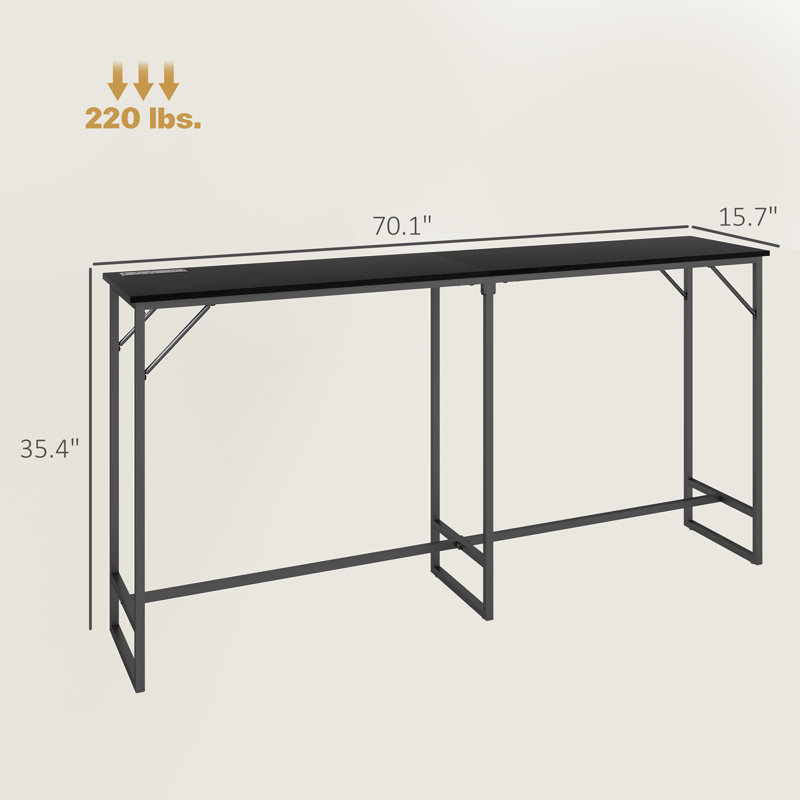 Convenient Industrial Rectangular Height Table
