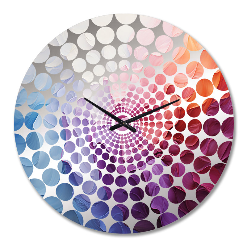 Wanell - Horloge murale arc-en-ciel, Grand