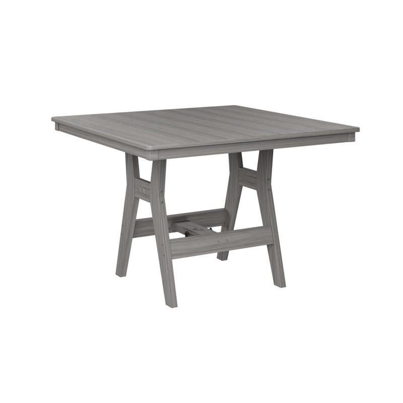 Table de salle à manger carrée 44 po Berlin Gardens Harbor, Bois flottant gris